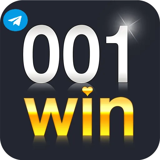Imagem promovendo o canal oficial da 001win no Telegram